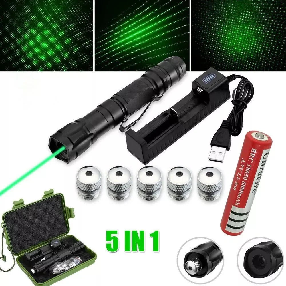 Green Laser Pointer USB Rechargeable Long Range