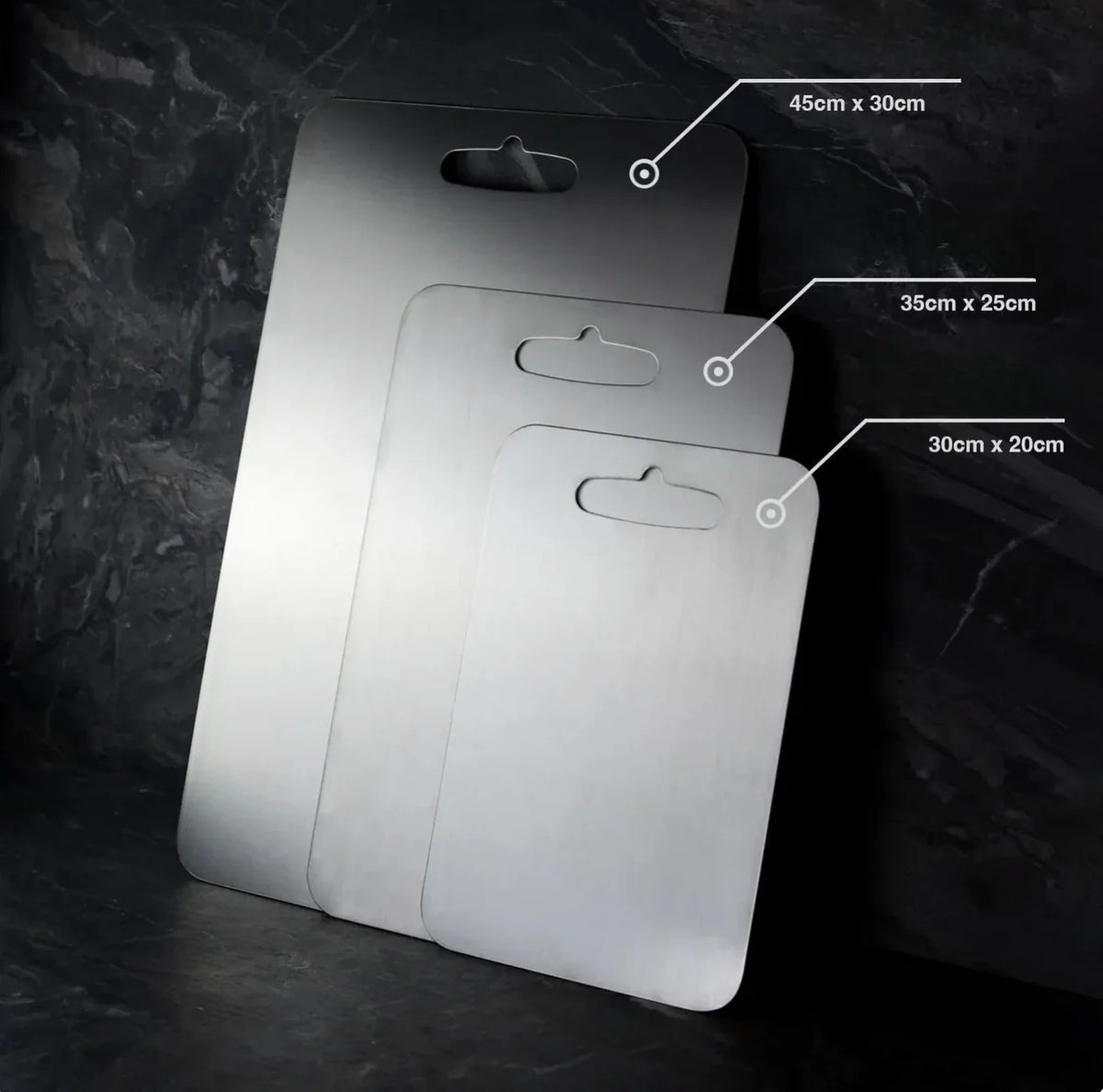 Cutting Board Titanium Non-Porous Scratch-Resistant