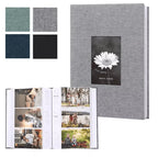 Photo Album Linen Cover Acid-Free Writable Pages