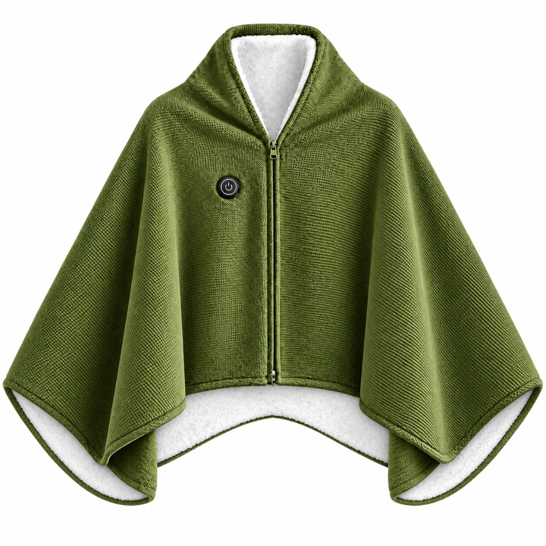 Heated Blanket Shawl USB-Powered Back & Shoulder Warmth
