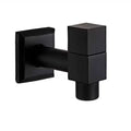 Wall-Mounted Faucet Solid Brass Matte Black Space-Saving