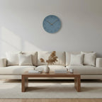 Wall Clock Silent Movement Minimalist Nordic Design Walnut Wood Hands