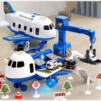 Aircraft & Vehicle Playset with 3 Vehicles and Accessories
