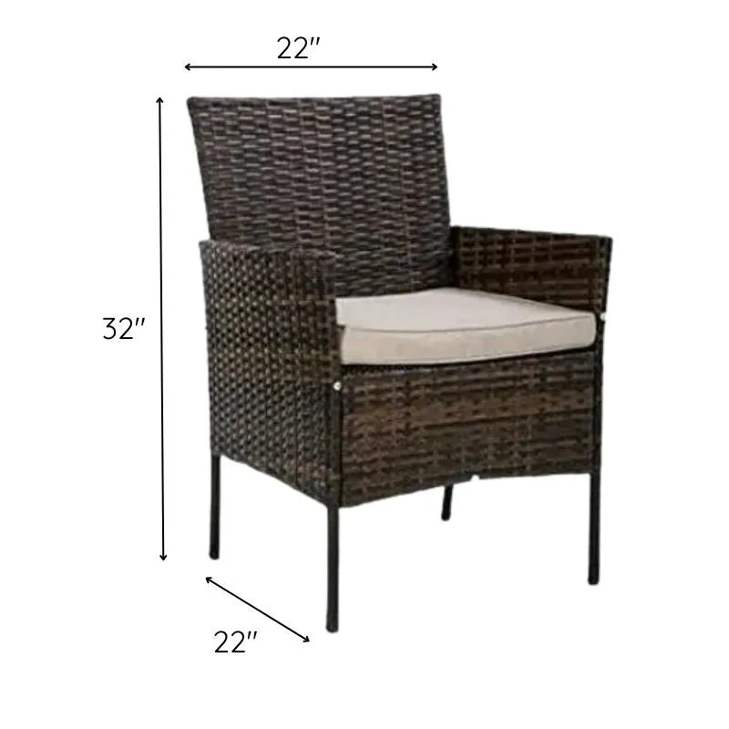 Four-Piece Wicker Outdoor Lounge Set