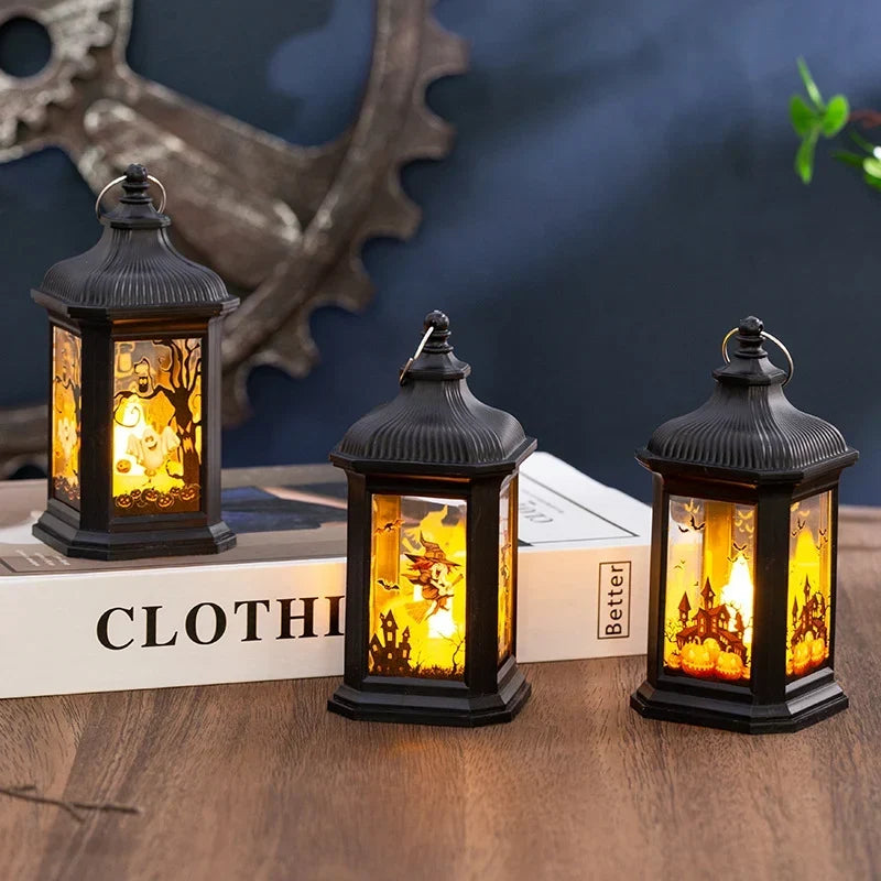 Lantern Flameless LED Indoor & Outdoor Halloween Decor