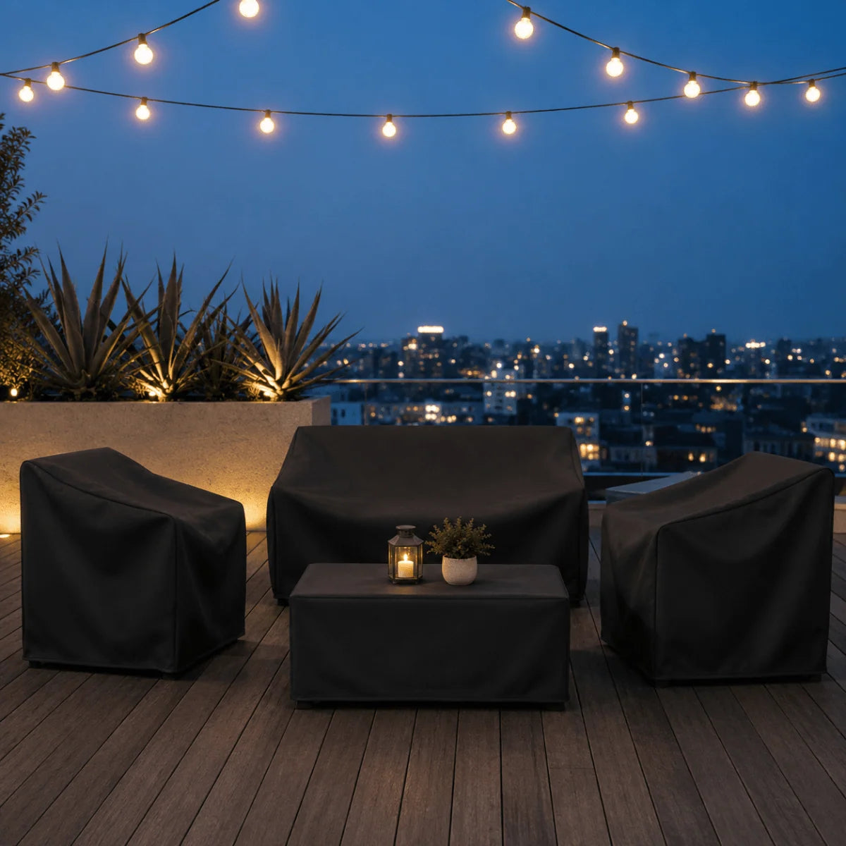 Garden Furniture Cover Water-Repellent Dust-Repellent Foldable
