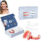 Denture Set Soft Flexible Silicone Upper & Lower Fit