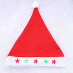 Santa Hat Soft Fleece Faux Fur Trim Pom-Pom
