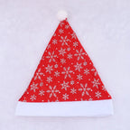 Santa Hat Soft Fleece Faux Fur Trim Pom-Pom