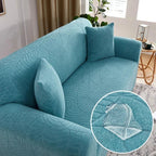 L-Shaped Sofa Cover Polyester Machine-Washable Stain Protection