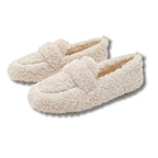 Slippers Plush Lined Non-Slip Rubber Sole Machine Washable