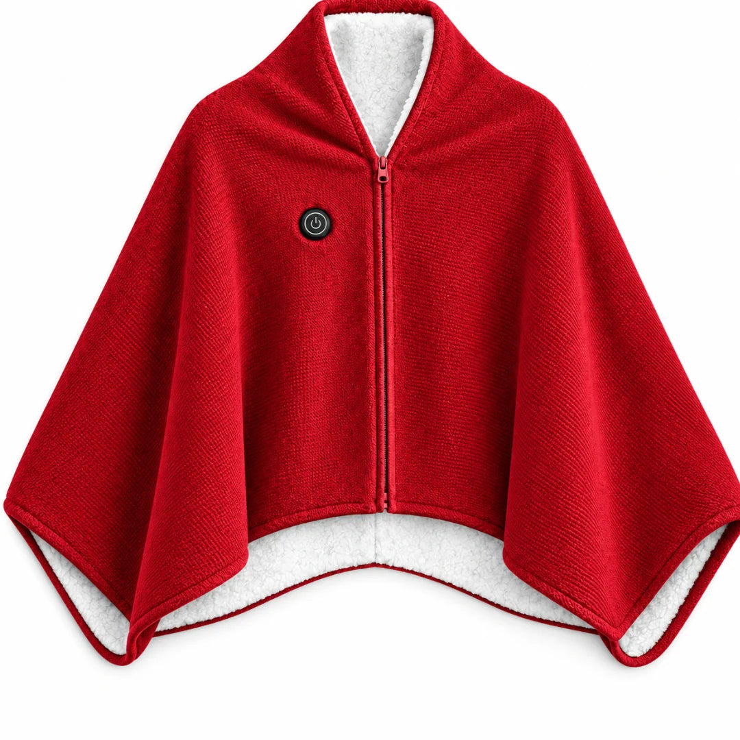 Heated Blanket Shawl USB-Powered Back & Shoulder Warmth