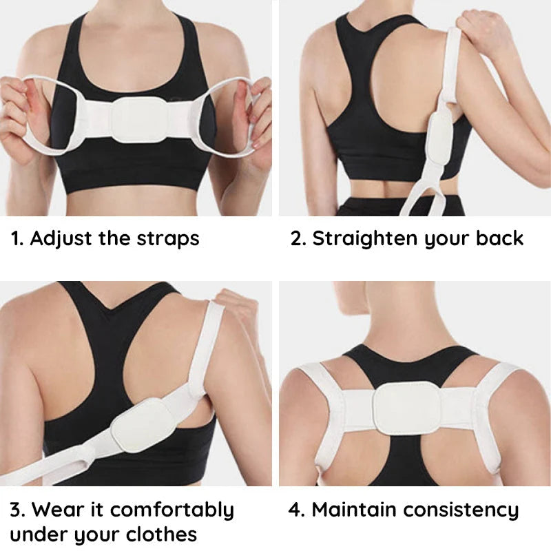 Posture Corrector Adjustable Breathable Under Clothing