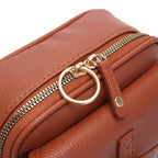 Crossbody Bag Anti-Theft Zippers Compact Square Design Adjustable Strap