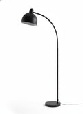 Black Arched Metal Reading Floor Lamp