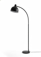 Black Arched Metal Reading Floor Lamp