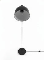 Black Arched Metal Reading Floor Lamp