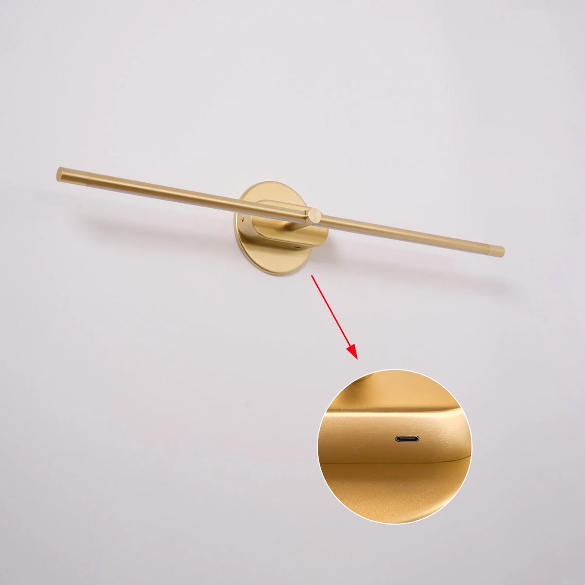 Wall Sconce USB Rechargeable 3-Color Light Remote Dimming