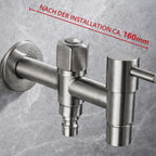 Outdoor Faucet 304 Stainless Steel Wall-Mounted Rust-Resistant