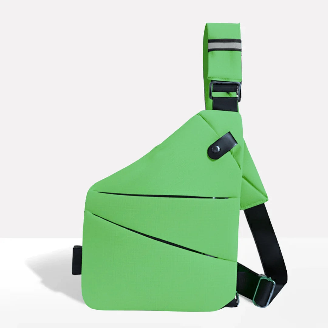 Crossbody Bag RFID-Blocking Cut-Resistant Strap Water-Repellent Fabric