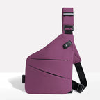 Crossbody Bag RFID-Blocking Cut-Resistant Strap Water-Repellent Fabric