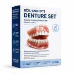 Denture Set Natural-Looking Boil-and-Bite Upper & Lower
