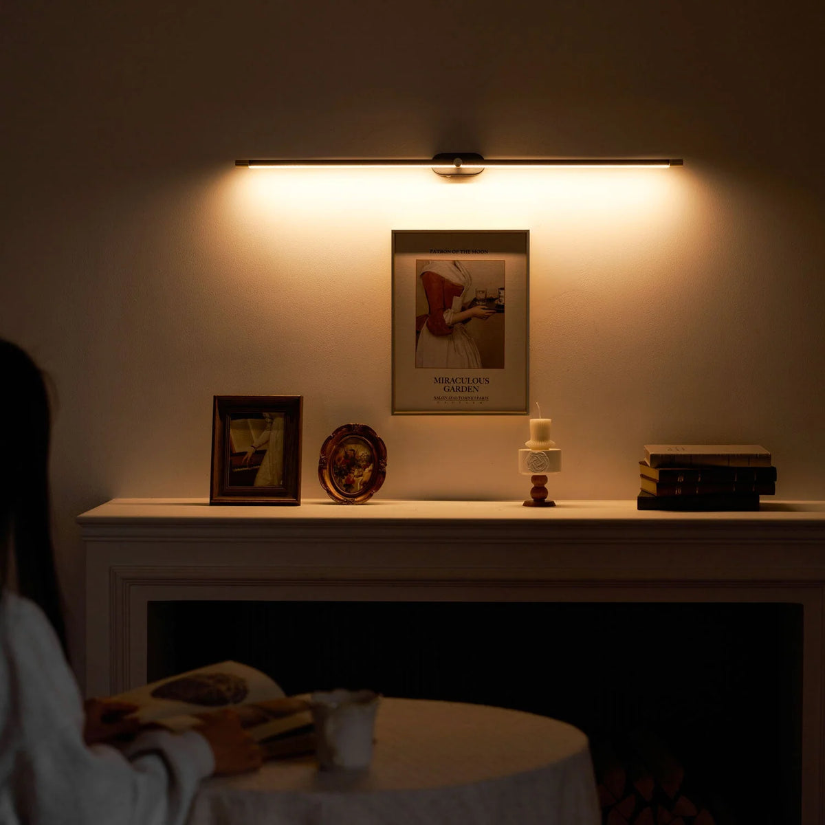 Wall Sconce USB Rechargeable 3-Color Light Remote Dimming