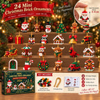 Christmas Advent Calendar 24 Mini Building Sets Hanging Decorations
