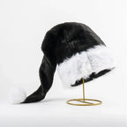 Santa Hat Soft Fleece Faux Fur Trim Pom-Pom