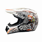 Dirt Bike Helmet Full Face Adjustable Visor Reinforced Chin Guard