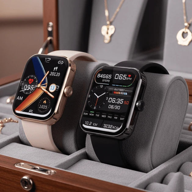 Smartwatch Non-Invasive Glucose Trend, Heart Rate & Sleep Tracking