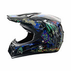 Dirt Bike Helmet Full Face Adjustable Visor Reinforced Chin Guard
