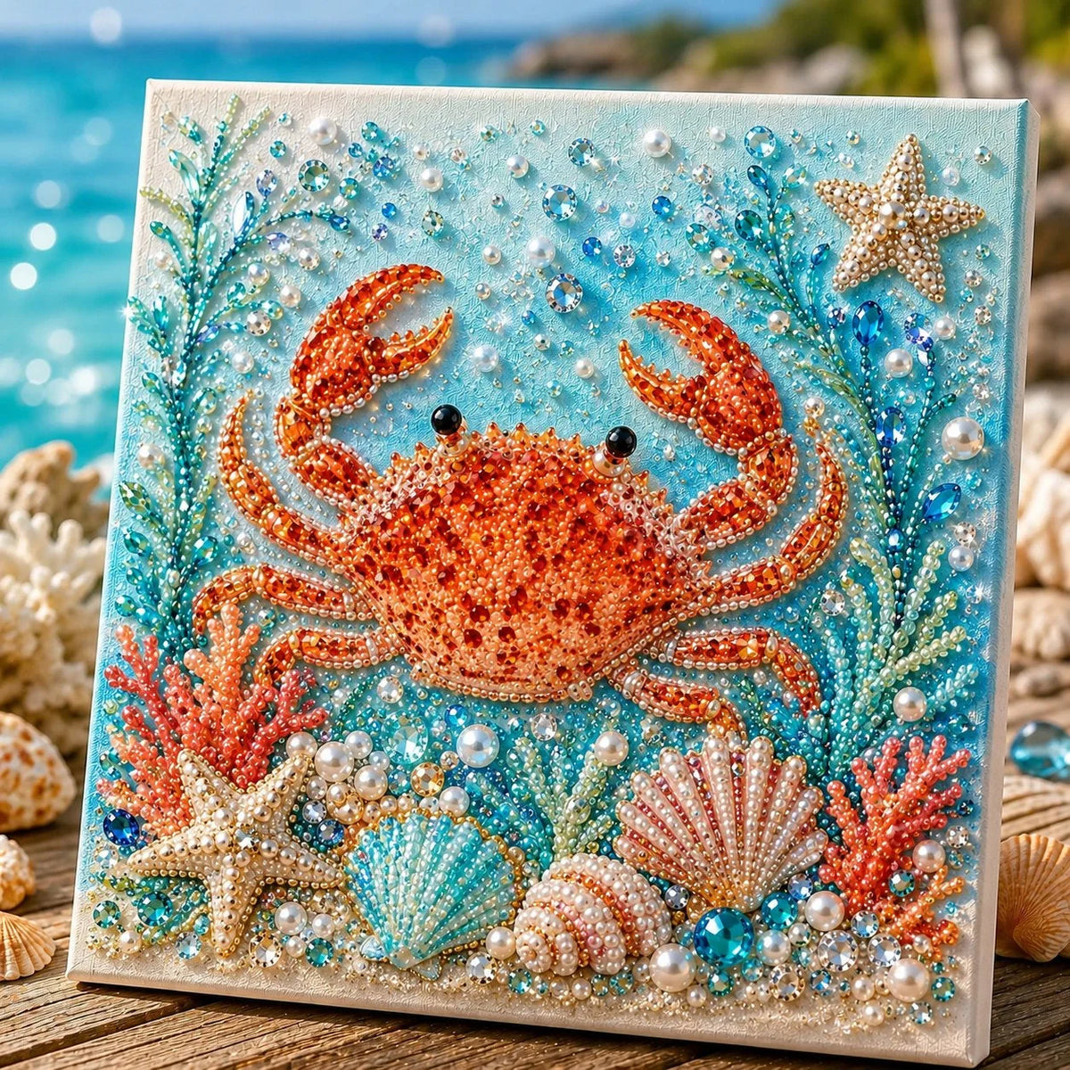 Pearl Mosaic Craft Kit 3D Ocean Animal Designs
