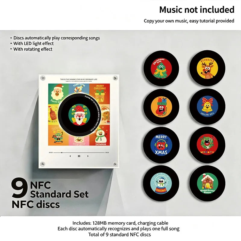 Night Light Rotating Vinyl NFC Music Link
