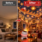 Christmas Light Projector Moving Scenes USB Powered Compact Design