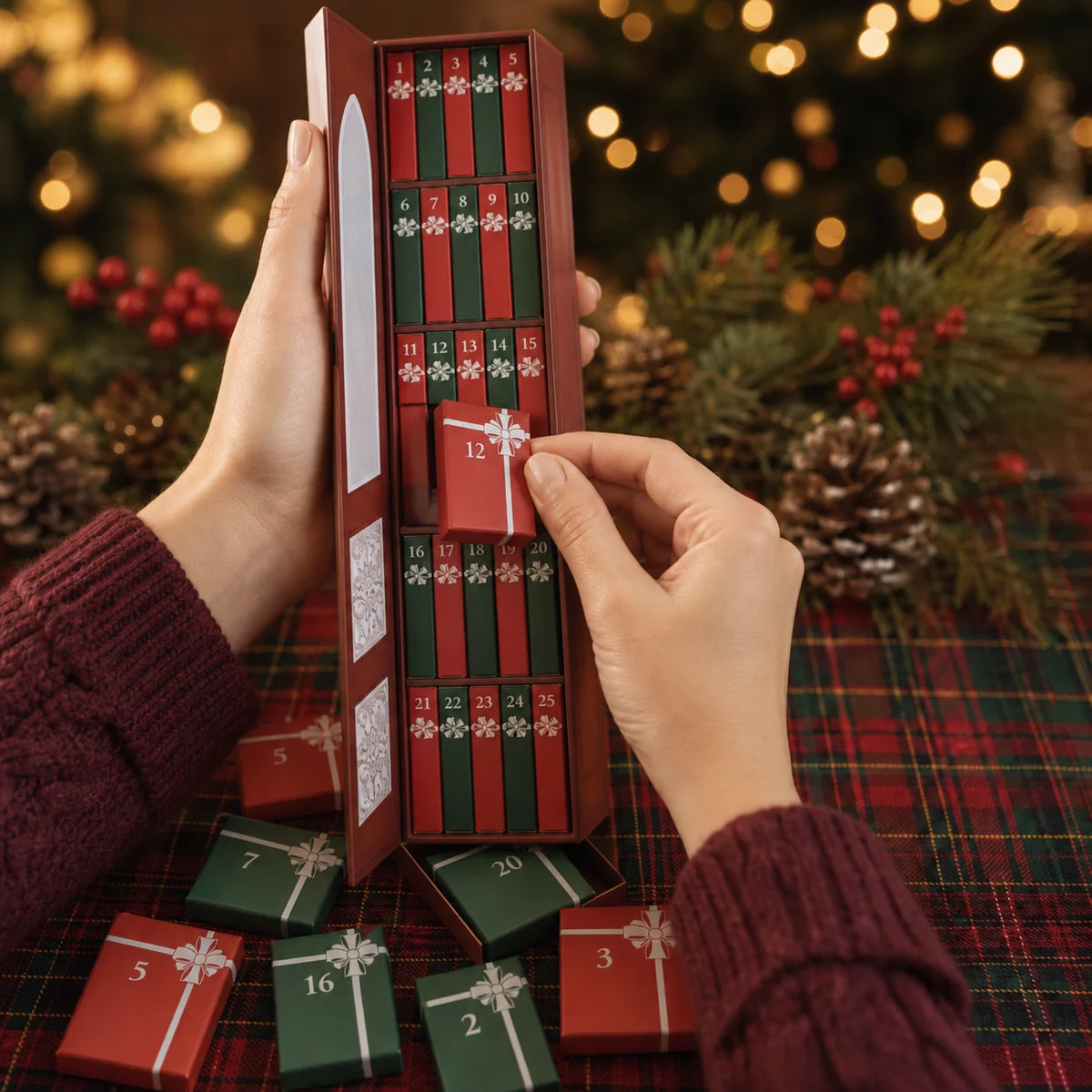 Advent Calendar Miniature Book Ornaments 24 Books