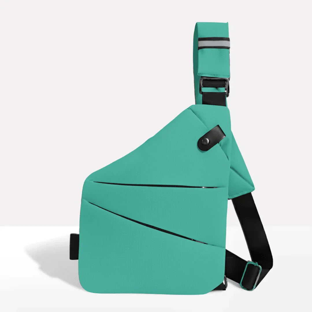 Crossbody Bag RFID-Blocking Cut-Resistant Strap Water-Repellent Fabric