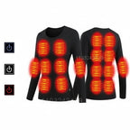 Heated Thermal Underwear Set USB Rechargeable Three Heat Settings
