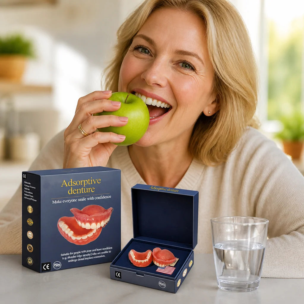 Dentures Upper & Lower Custom-Fit 12-Hour Hold