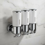 Soap Dispenser Wall-Mounted Stainless Steel 16.9 Oz Capacity