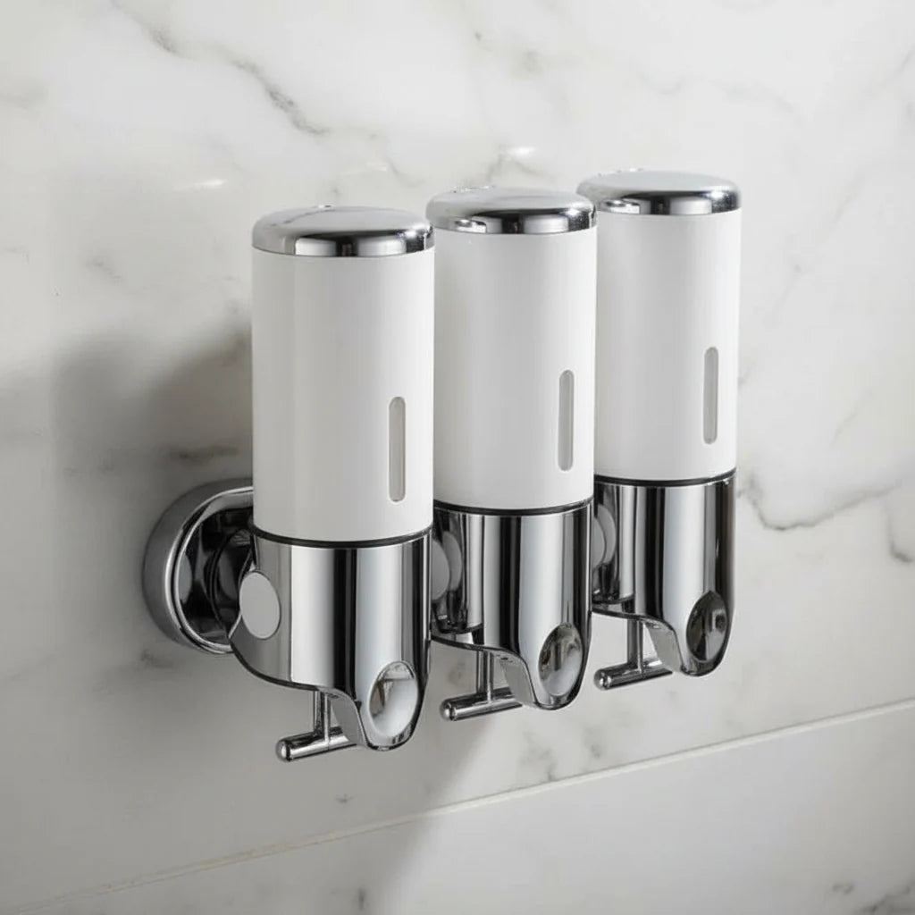 Soap Dispenser Wall-Mounted Stainless Steel 16.9 Oz Capacity