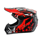 Dirt Bike Helmet Full Face Adjustable Visor Reinforced Chin Guard
