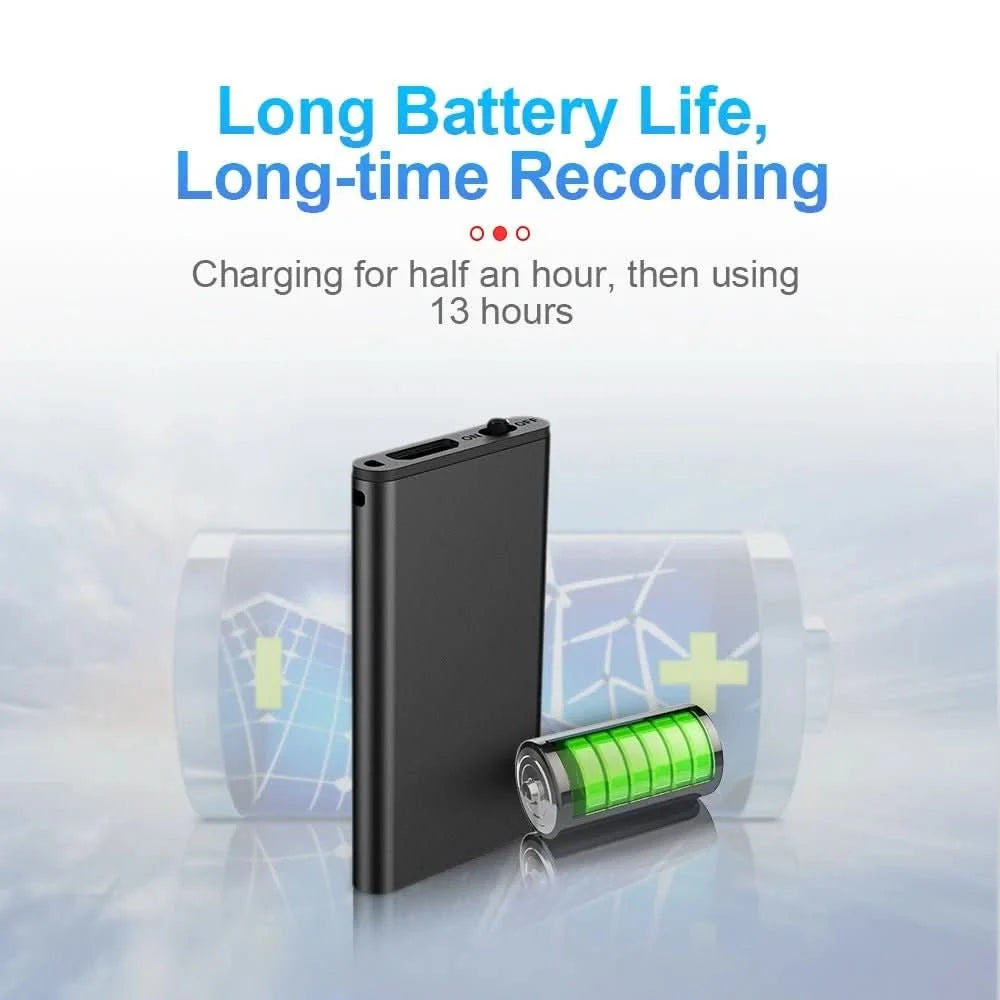 Voice Recorder Voice-Activated Up to 50 Hours Recording