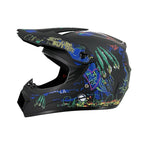 Dirt Bike Helmet Full Face Adjustable Visor Reinforced Chin Guard