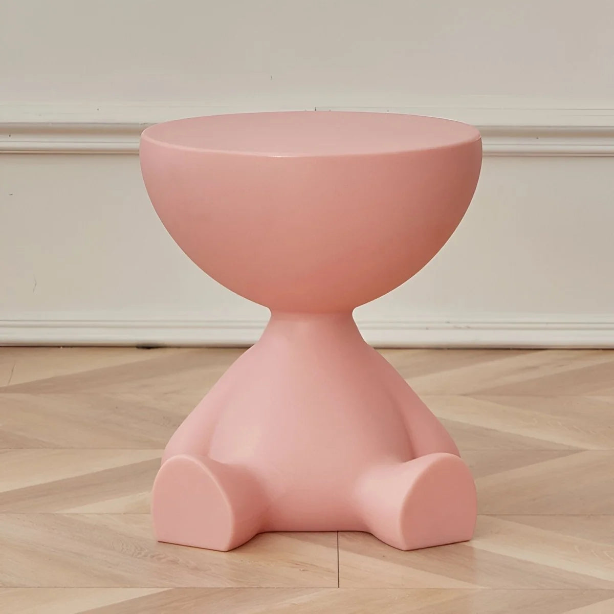 Coffee Table Round Plastic Space-Saving Lightweight