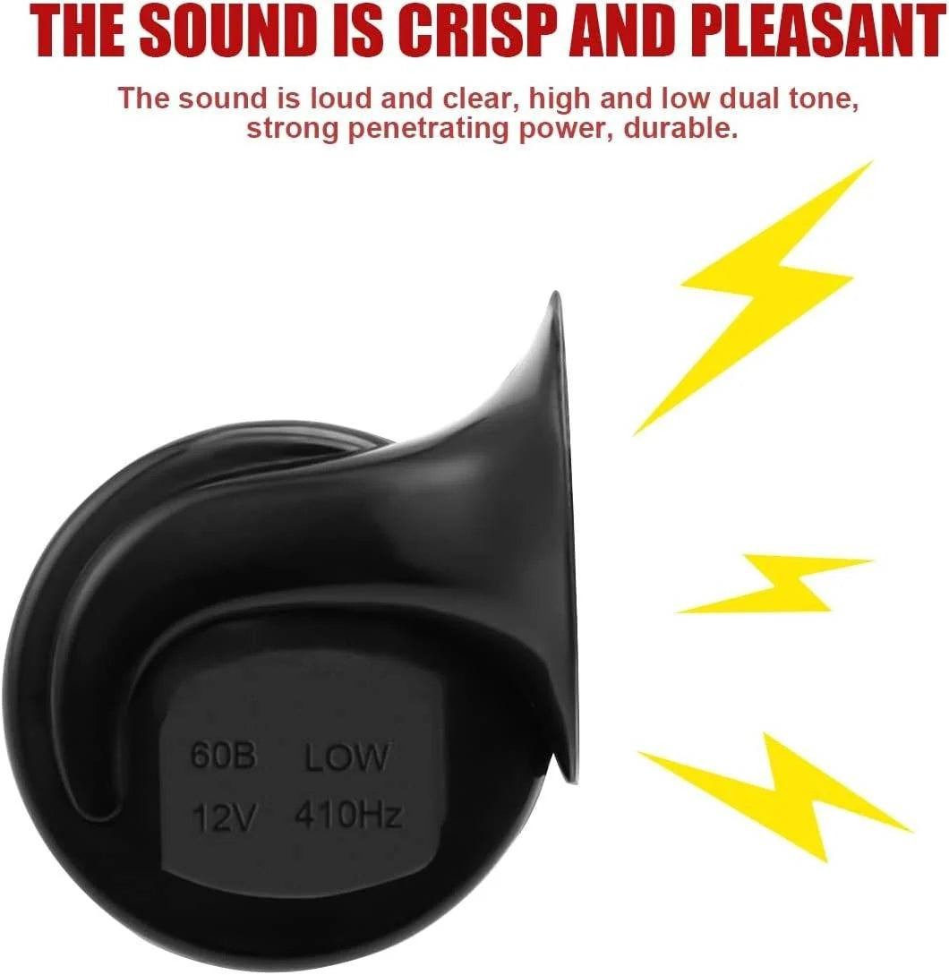 Vehicle Horn Dual-Tone 12V Weather-Resistant