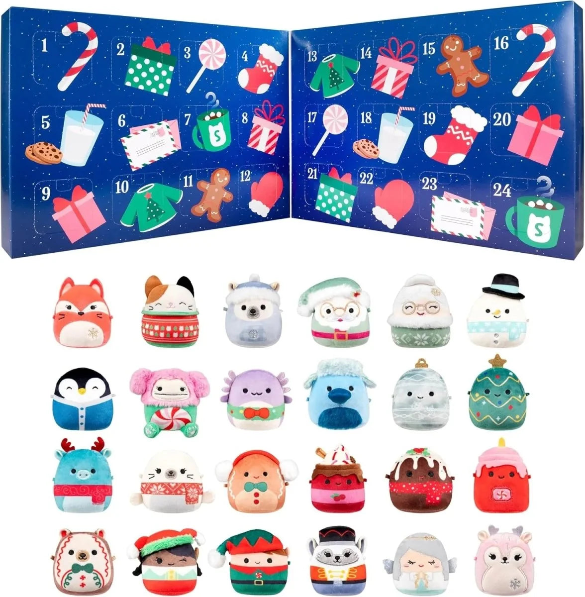 Advent Calendar 24-Day Christmas Countdown 24 Collectible Figures