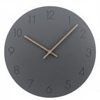 Wall Clock Silent Movement Minimalist Nordic Design Walnut Wood Hands