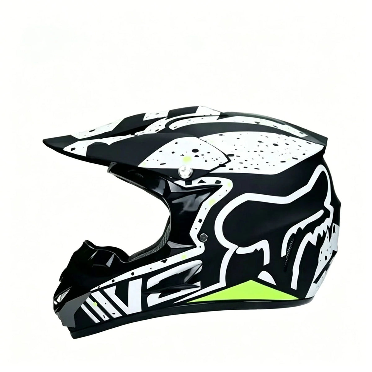 Dirt Bike Helmet Full Face Adjustable Visor Reinforced Chin Guard