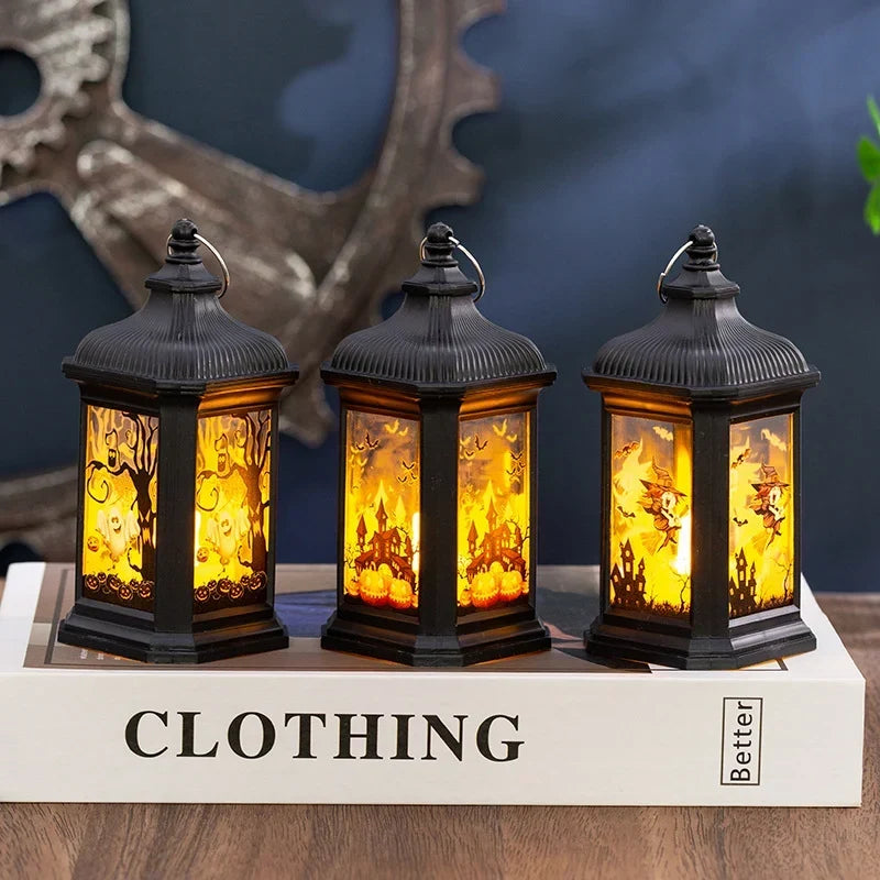 Lantern Flameless LED Indoor & Outdoor Halloween Decor